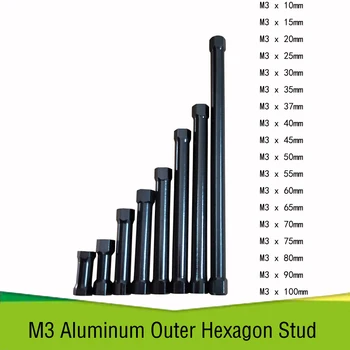 10buc M3 Hexagon Aluminiu pilon Impas Distanțier Stud de Fixare din Aluminiu coloana pentru RC Multirotor Imagine 0