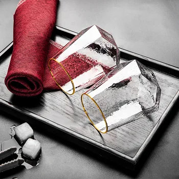 2 buc Creative Pahare de Vin Acasă cu Ciocanul Pocalul Pahar de Vin Roșu Diamant Pahar de Șampanie Pahare Bar Nunta de Lux Drinkware Cadouri Imagine 0