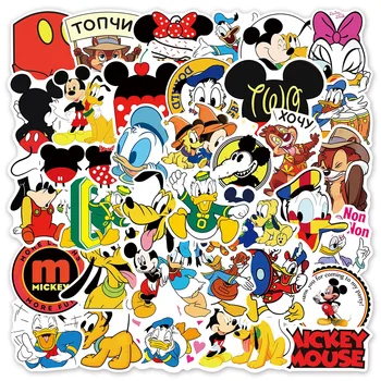 50pcs Desene animate Disney Mickey Mouse Autocolante pentru Copii DIY Scrapbooking Depozitare Laptop Jurnal Impermeabil Decalcomanii Autocolant Drăguț Jucărie