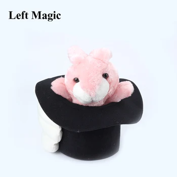 Deluxe Iepure În Pălărie de Păpuși Trucuri Magice Iepuras Dragut Magia Magician de Scena, Iluzii Pusti de Recuzită Comedie Jucărie pentru Copii