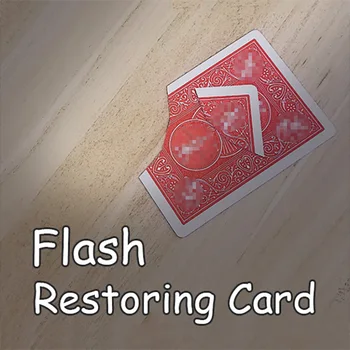 Flash Restabilirea Trucuri Carte De Magie Rupt Carte De Joc De Restaurare, Până Aproape De Strada Iluzie Truc De Mentalism Puzzle Jucărie Magia Card