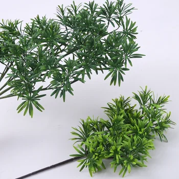 Flori artificiale de Simulare Podocarpus Pin Alimentarea Directă cu Ramuri de Pin și Frunze de Plastic Pin Bonsai cu Flori Materiale Imagine 0
